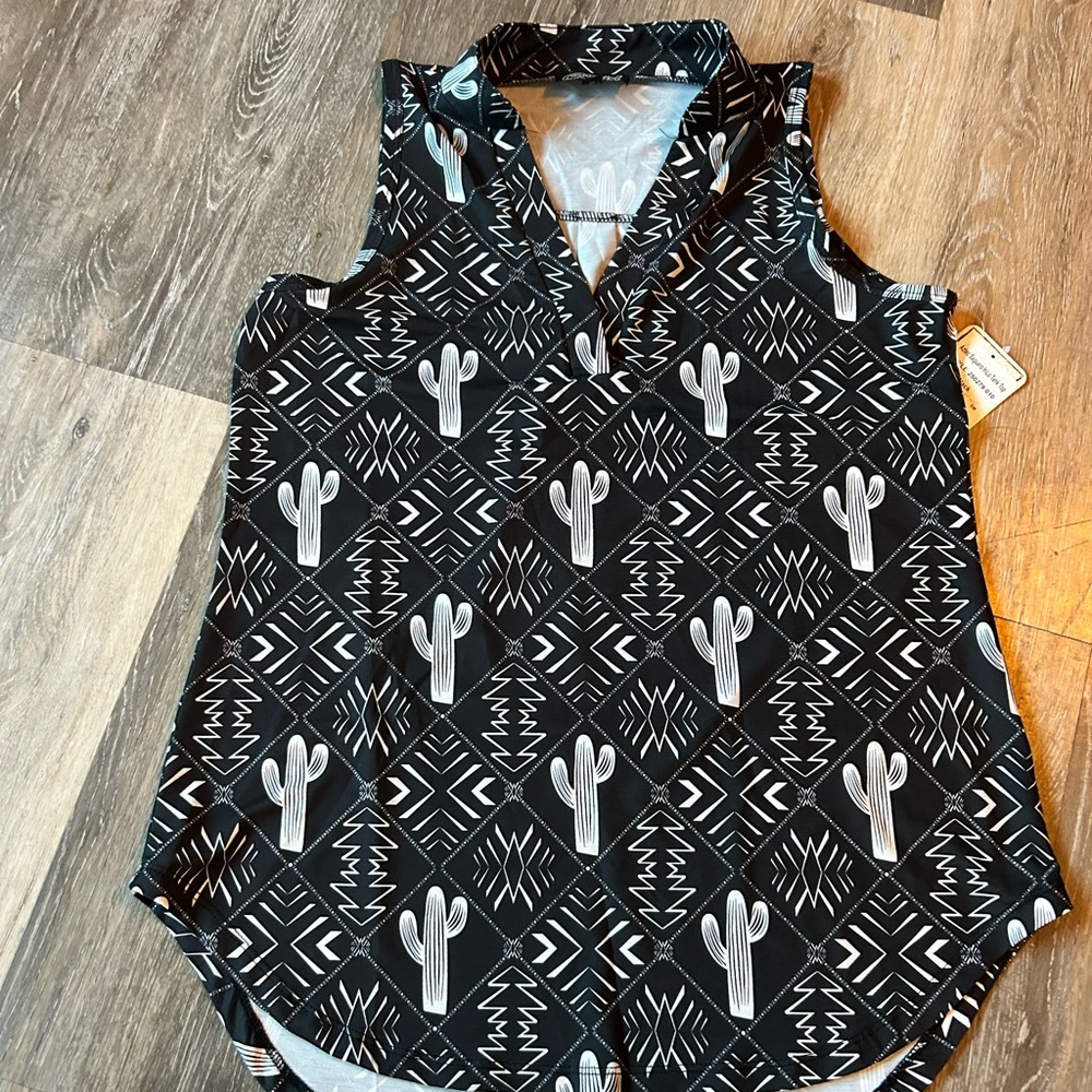 Aztec Saguaro HiLo Tank Top